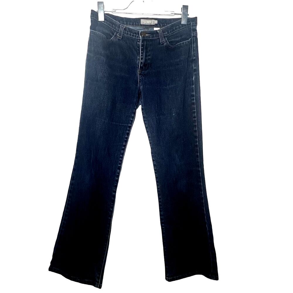 J. CREW Mid-Rise Stretch Bootcut Ankle Jeans No Back Pocket Stretch Denim size 8